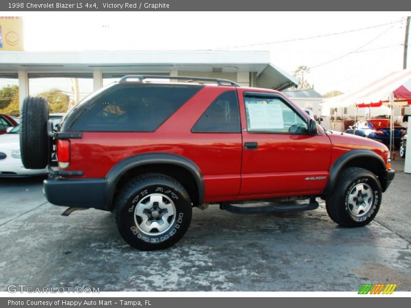 Victory Red / Graphite 1998 Chevrolet Blazer LS 4x4