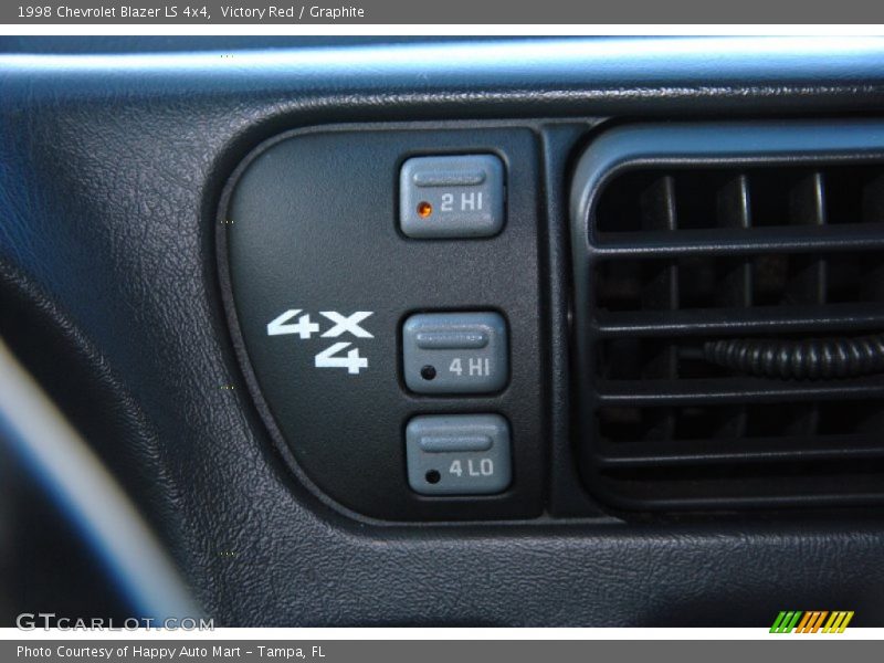 Controls of 1998 Blazer LS 4x4