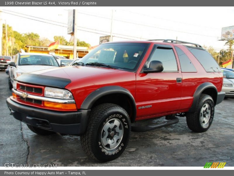 Victory Red / Graphite 1998 Chevrolet Blazer LS 4x4