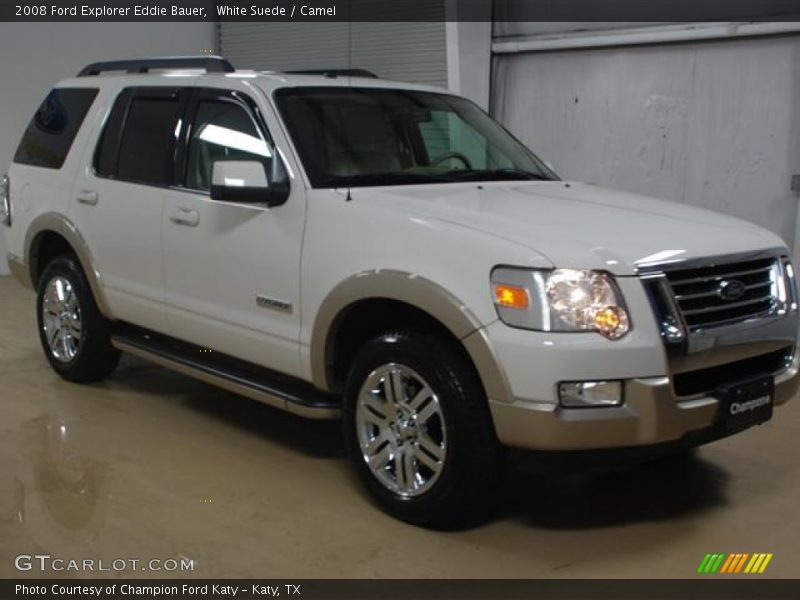 White Suede / Camel 2008 Ford Explorer Eddie Bauer
