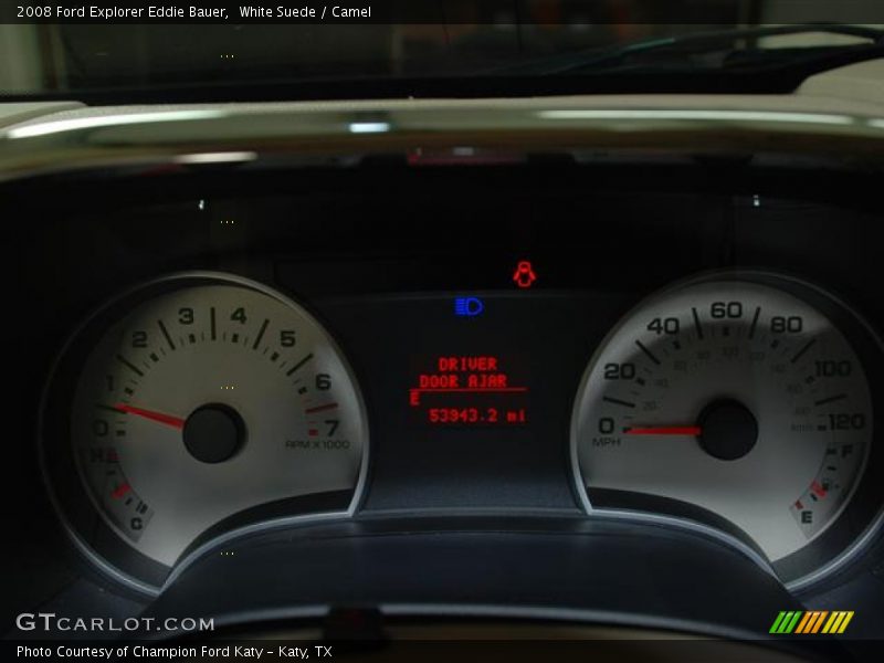 White Suede / Camel 2008 Ford Explorer Eddie Bauer