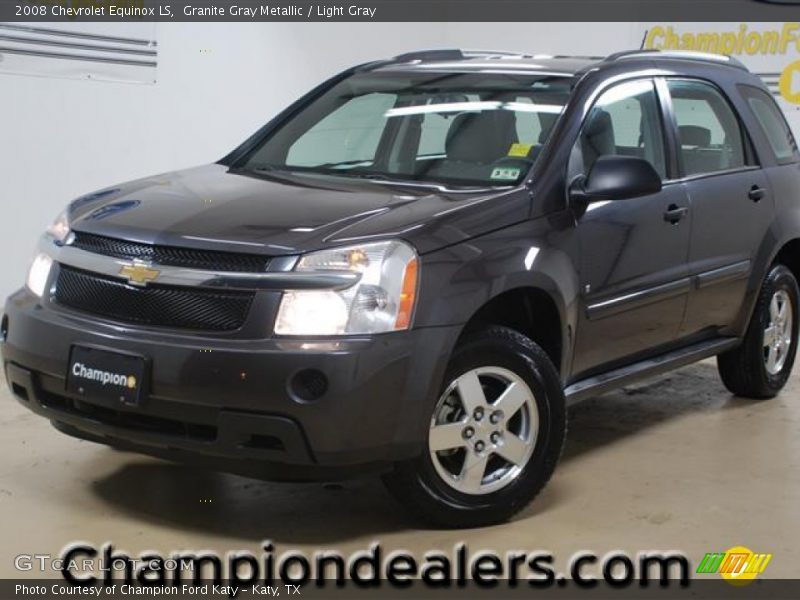 Granite Gray Metallic / Light Gray 2008 Chevrolet Equinox LS