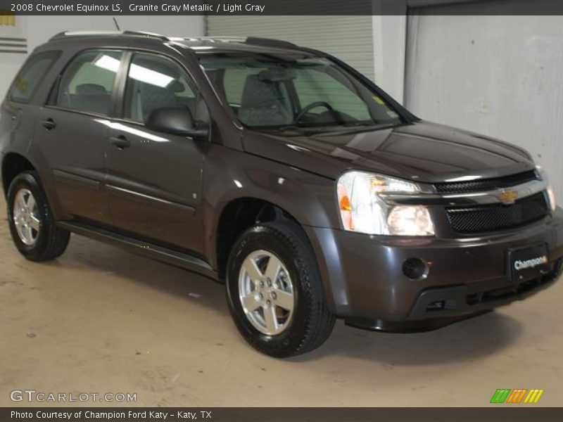 Granite Gray Metallic / Light Gray 2008 Chevrolet Equinox LS