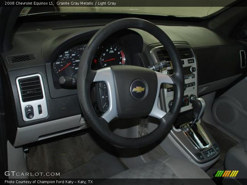Granite Gray Metallic / Light Gray 2008 Chevrolet Equinox LS
