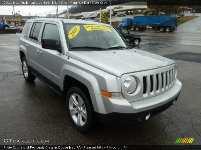 Bright Silver Metallic / Dark Slate Gray 2011 Jeep Patriot Latitude 4x4