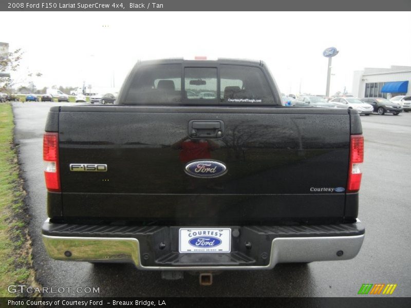 Black / Tan 2008 Ford F150 Lariat SuperCrew 4x4