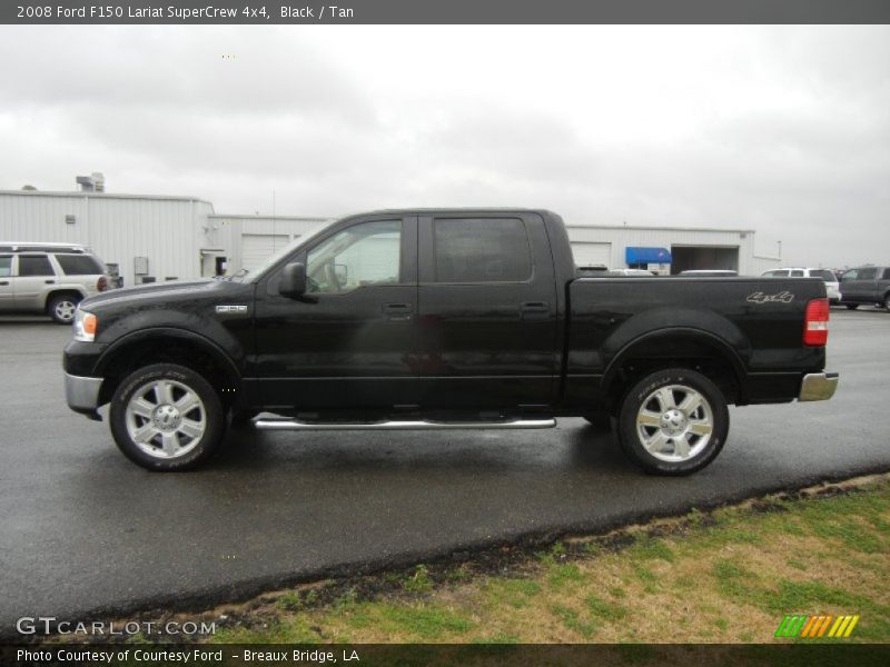 Black / Tan 2008 Ford F150 Lariat SuperCrew 4x4