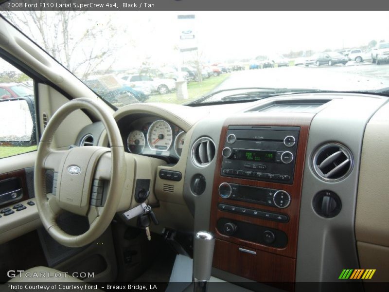 Black / Tan 2008 Ford F150 Lariat SuperCrew 4x4