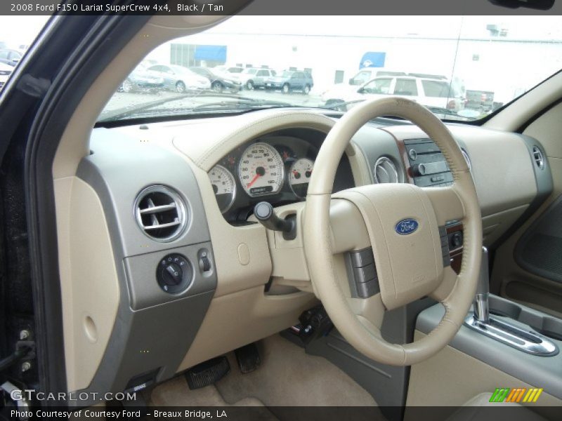 Black / Tan 2008 Ford F150 Lariat SuperCrew 4x4