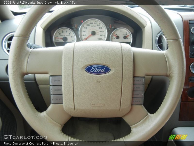 Black / Tan 2008 Ford F150 Lariat SuperCrew 4x4