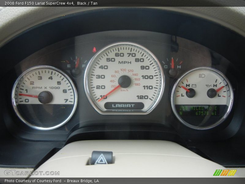 Black / Tan 2008 Ford F150 Lariat SuperCrew 4x4