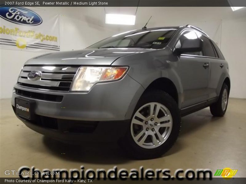 Pewter Metallic / Medium Light Stone 2007 Ford Edge SE