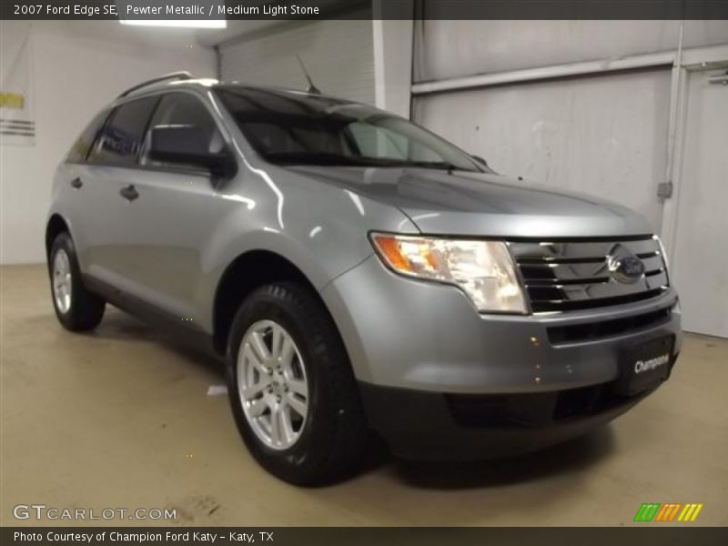 Pewter Metallic / Medium Light Stone 2007 Ford Edge SE