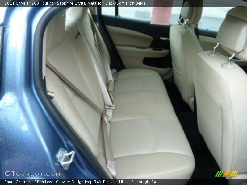 Sapphire Crystal Metallic / Black/Light Frost Beige 2011 Chrysler 200 Touring