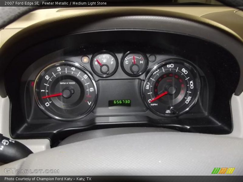 Pewter Metallic / Medium Light Stone 2007 Ford Edge SE
