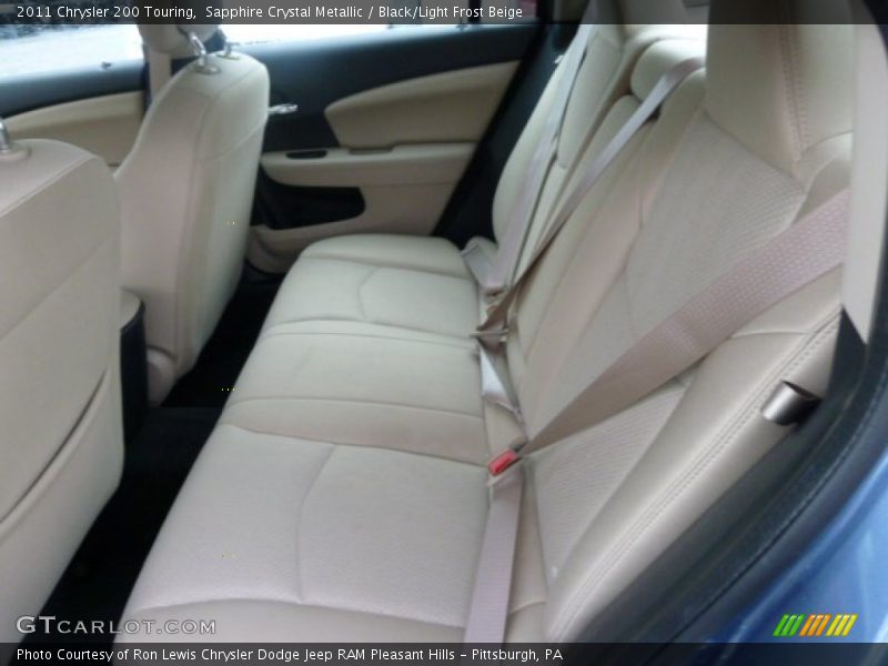 Sapphire Crystal Metallic / Black/Light Frost Beige 2011 Chrysler 200 Touring
