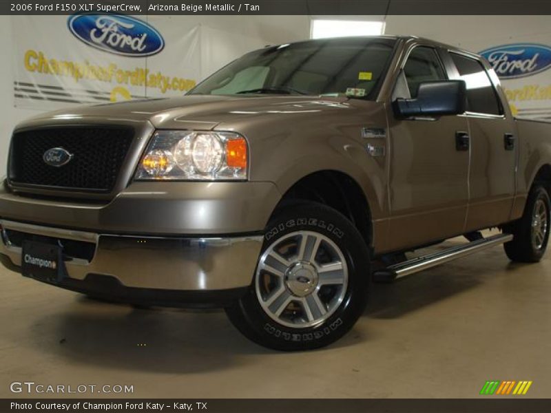 Arizona Beige Metallic / Tan 2006 Ford F150 XLT SuperCrew