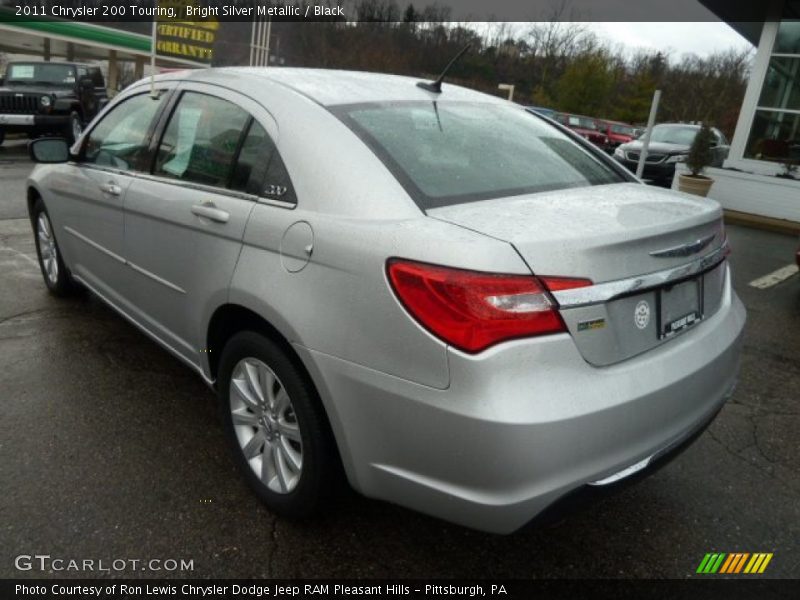 Bright Silver Metallic / Black 2011 Chrysler 200 Touring
