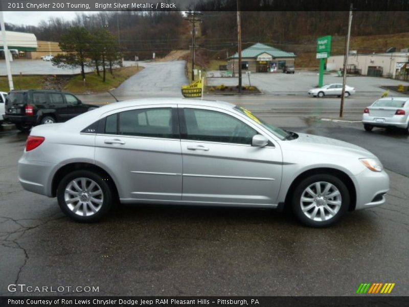 Bright Silver Metallic / Black 2011 Chrysler 200 Touring