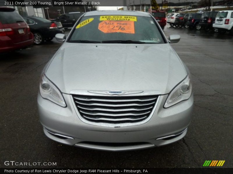 Bright Silver Metallic / Black 2011 Chrysler 200 Touring