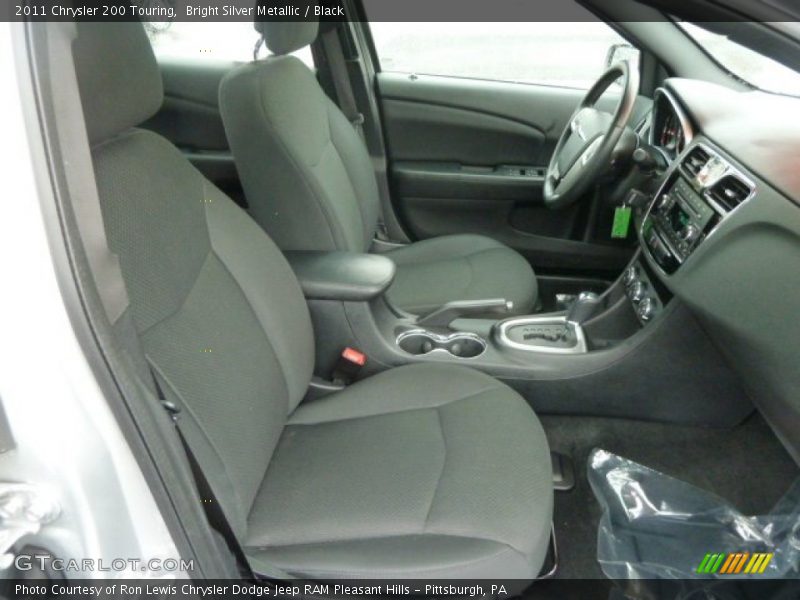 Bright Silver Metallic / Black 2011 Chrysler 200 Touring