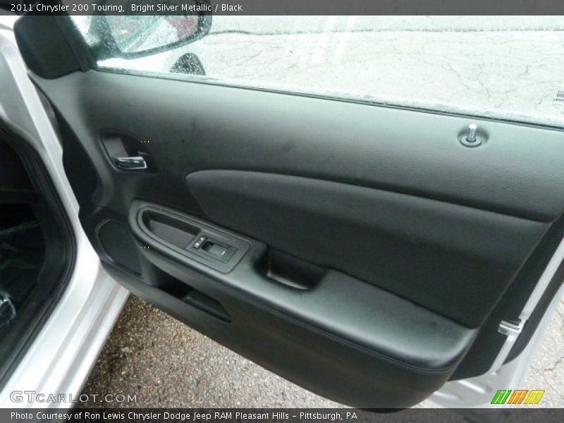 Bright Silver Metallic / Black 2011 Chrysler 200 Touring