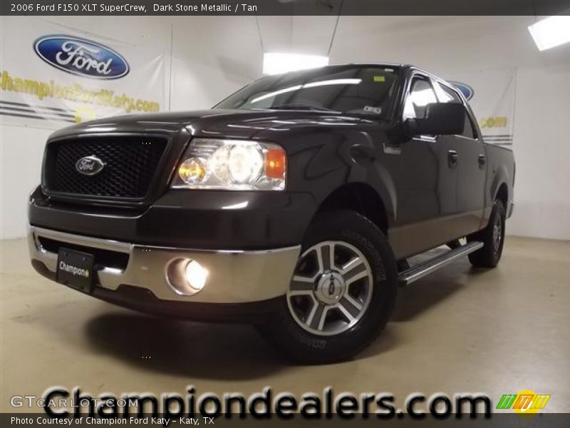 Dark Stone Metallic / Tan 2006 Ford F150 XLT SuperCrew