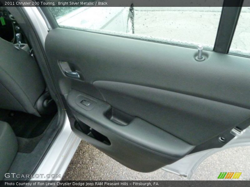 Bright Silver Metallic / Black 2011 Chrysler 200 Touring