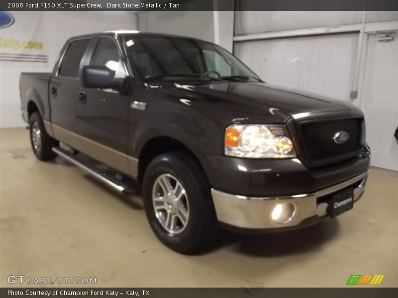 Dark Stone Metallic / Tan 2006 Ford F150 XLT SuperCrew