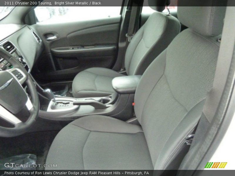 Bright Silver Metallic / Black 2011 Chrysler 200 Touring