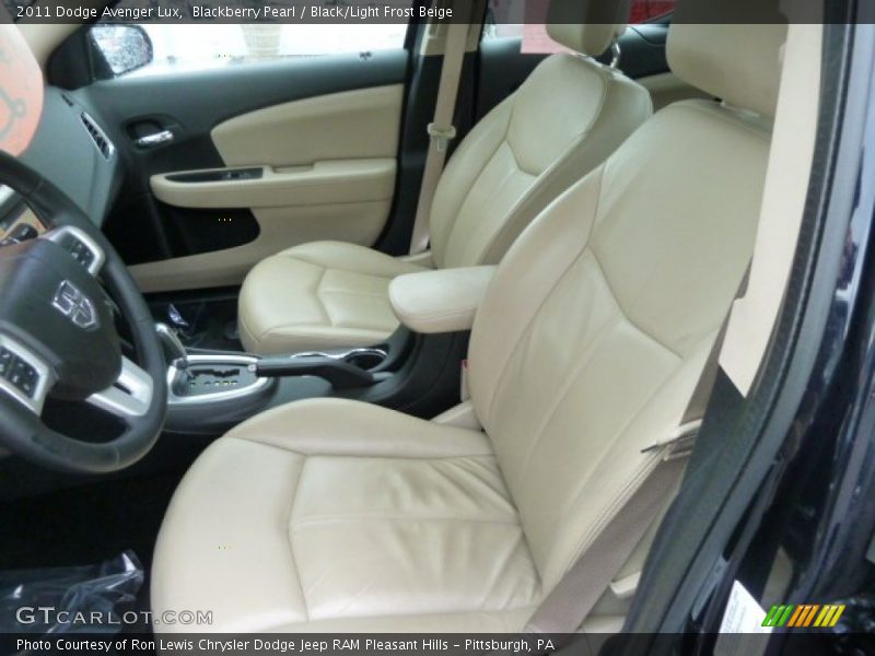 Blackberry Pearl / Black/Light Frost Beige 2011 Dodge Avenger Lux