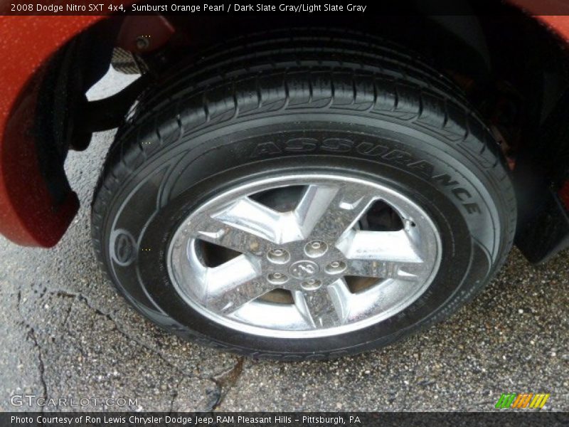 Sunburst Orange Pearl / Dark Slate Gray/Light Slate Gray 2008 Dodge Nitro SXT 4x4