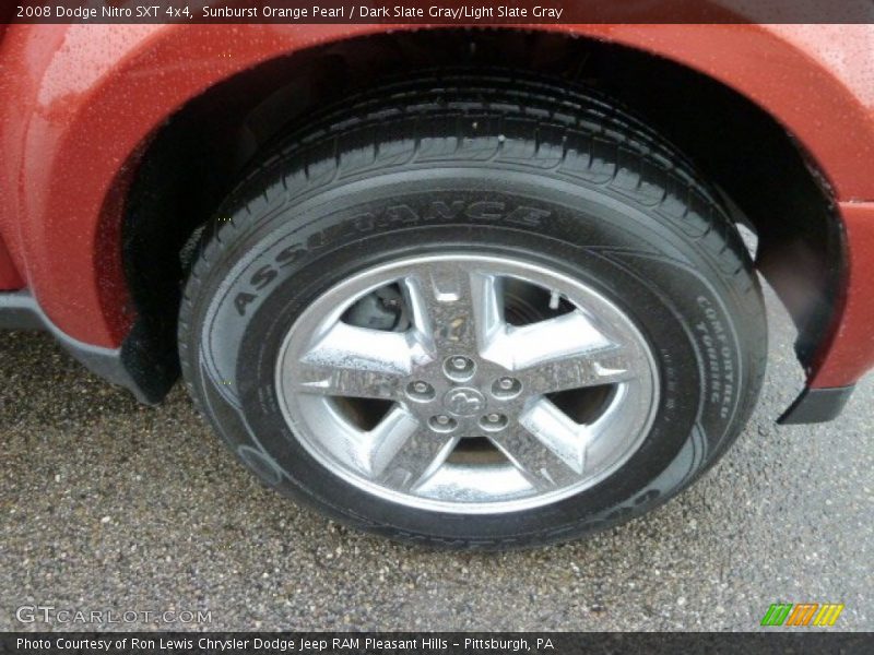 Sunburst Orange Pearl / Dark Slate Gray/Light Slate Gray 2008 Dodge Nitro SXT 4x4