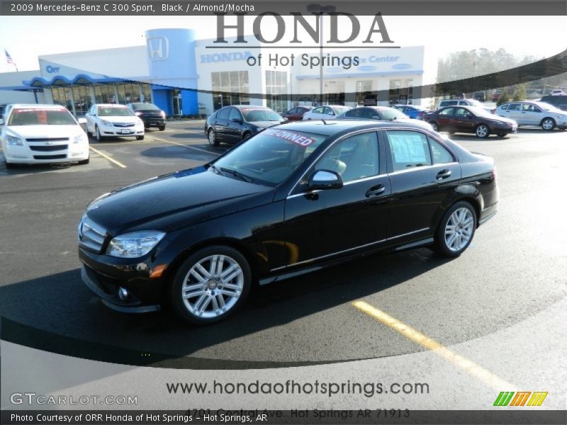 Black / Almond/Mocha 2009 Mercedes-Benz C 300 Sport