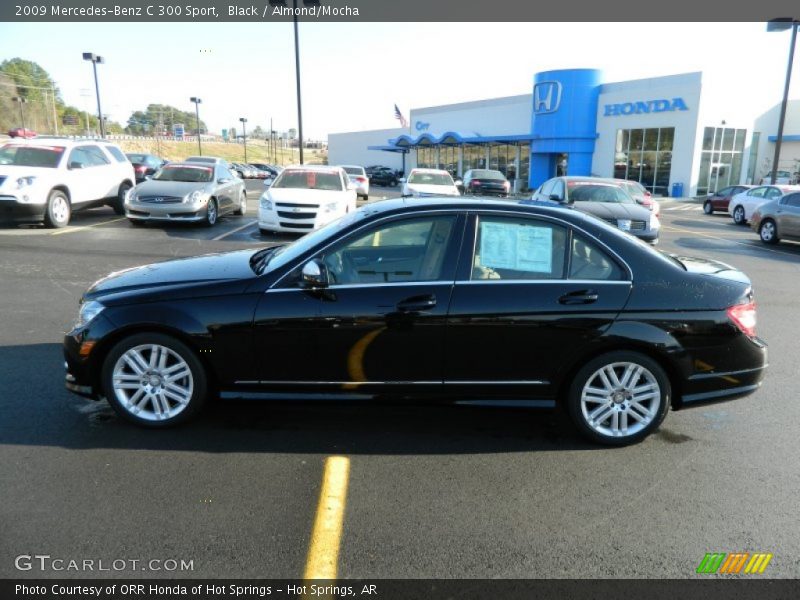 Black / Almond/Mocha 2009 Mercedes-Benz C 300 Sport