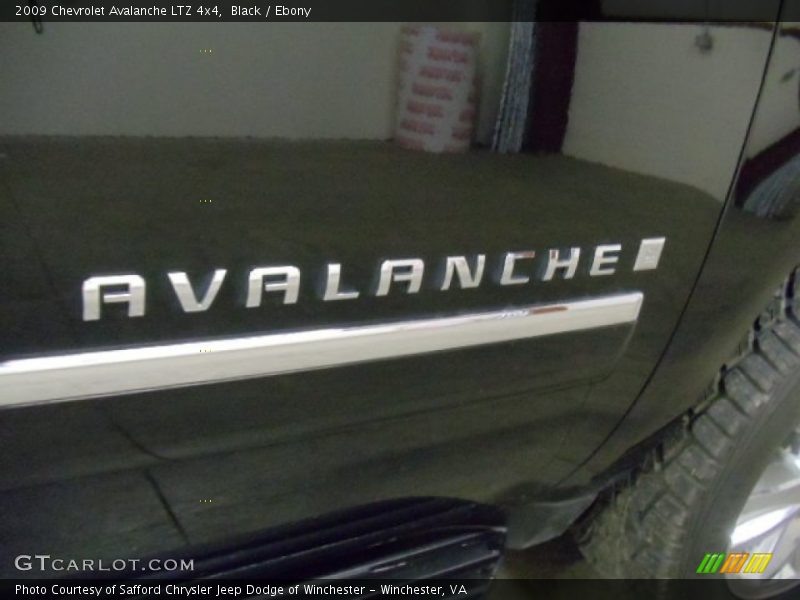 Black / Ebony 2009 Chevrolet Avalanche LTZ 4x4