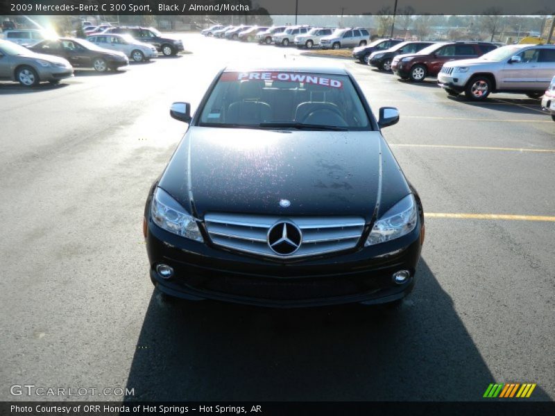 Black / Almond/Mocha 2009 Mercedes-Benz C 300 Sport