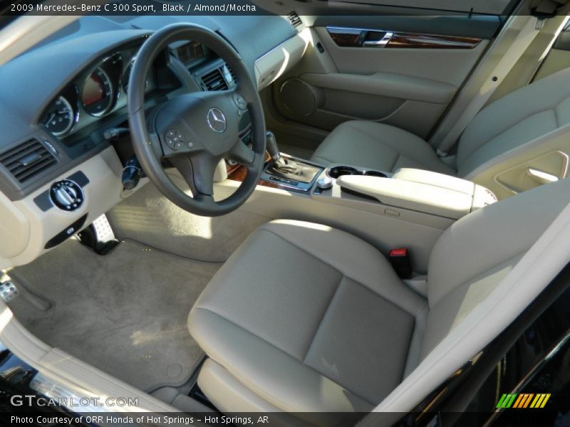 Black / Almond/Mocha 2009 Mercedes-Benz C 300 Sport