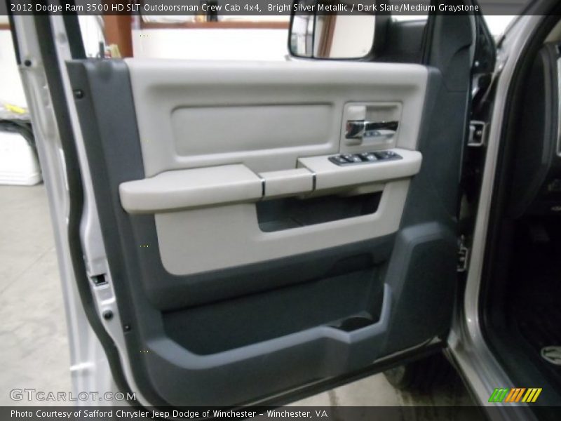 Bright Silver Metallic / Dark Slate/Medium Graystone 2012 Dodge Ram 3500 HD SLT Outdoorsman Crew Cab 4x4