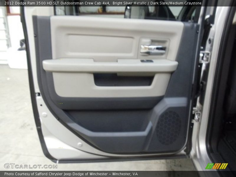 Bright Silver Metallic / Dark Slate/Medium Graystone 2012 Dodge Ram 3500 HD SLT Outdoorsman Crew Cab 4x4