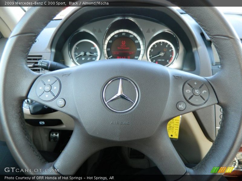 Black / Almond/Mocha 2009 Mercedes-Benz C 300 Sport