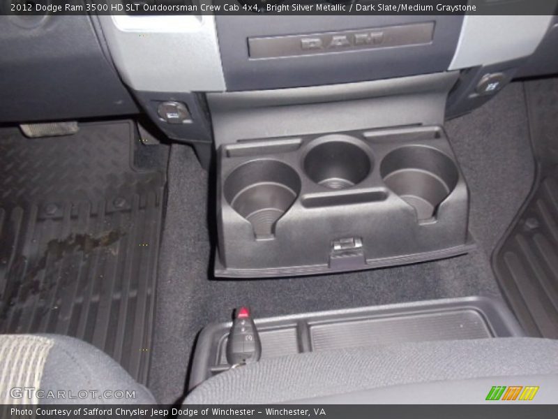 Bright Silver Metallic / Dark Slate/Medium Graystone 2012 Dodge Ram 3500 HD SLT Outdoorsman Crew Cab 4x4