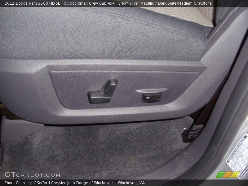 Bright Silver Metallic / Dark Slate/Medium Graystone 2012 Dodge Ram 3500 HD SLT Outdoorsman Crew Cab 4x4