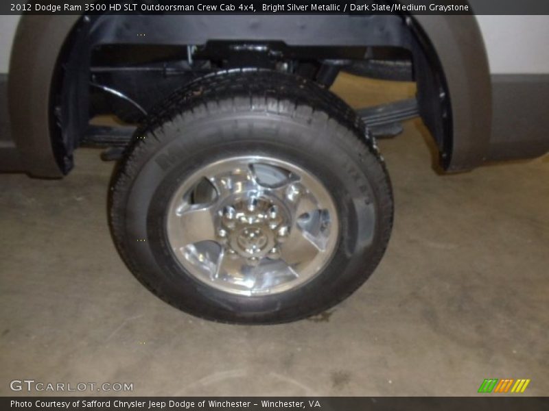 Bright Silver Metallic / Dark Slate/Medium Graystone 2012 Dodge Ram 3500 HD SLT Outdoorsman Crew Cab 4x4