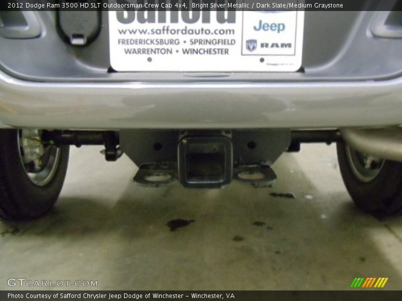 Bright Silver Metallic / Dark Slate/Medium Graystone 2012 Dodge Ram 3500 HD SLT Outdoorsman Crew Cab 4x4