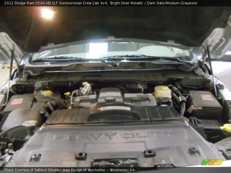 Bright Silver Metallic / Dark Slate/Medium Graystone 2012 Dodge Ram 3500 HD SLT Outdoorsman Crew Cab 4x4
