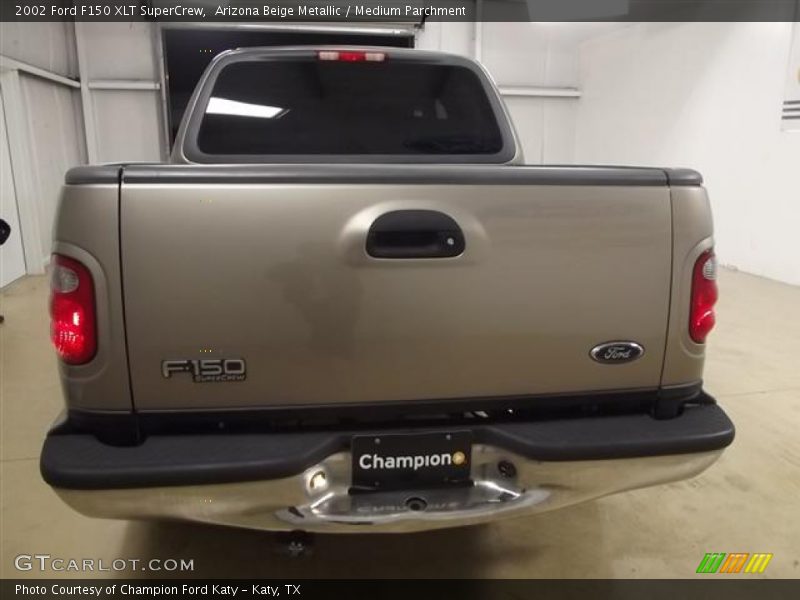 Arizona Beige Metallic / Medium Parchment 2002 Ford F150 XLT SuperCrew