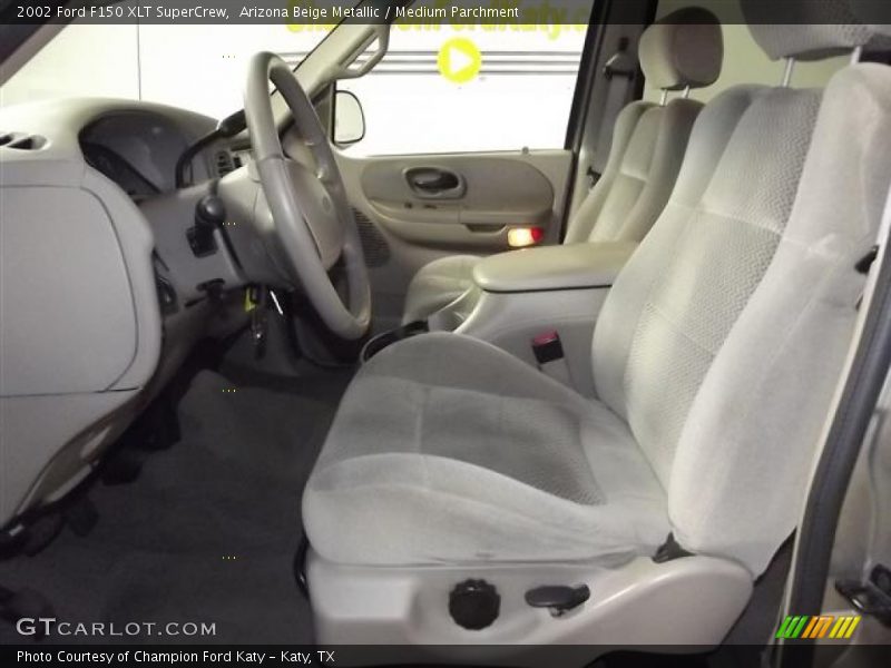 Arizona Beige Metallic / Medium Parchment 2002 Ford F150 XLT SuperCrew