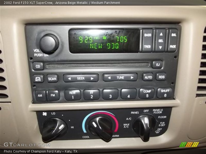 Arizona Beige Metallic / Medium Parchment 2002 Ford F150 XLT SuperCrew