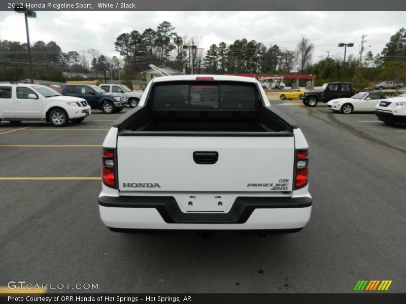 White / Black 2012 Honda Ridgeline Sport